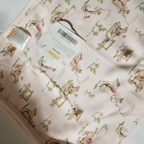 Gymboree Home on the Range Vintage NWT Blanket, bib, 6-12 month Hat & Used Sleep - Picture 4 of 4